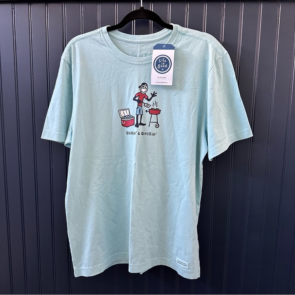 Life is Good Grill tee